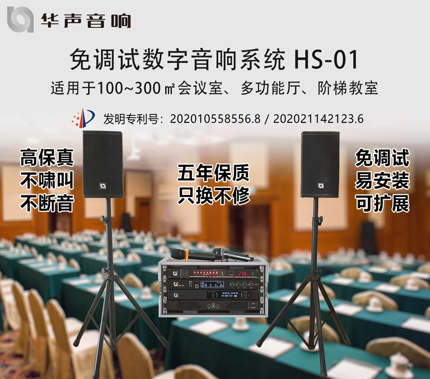 100-300㎡課桌會議室 數字音頻擴聲係統 HS-01(圖1)